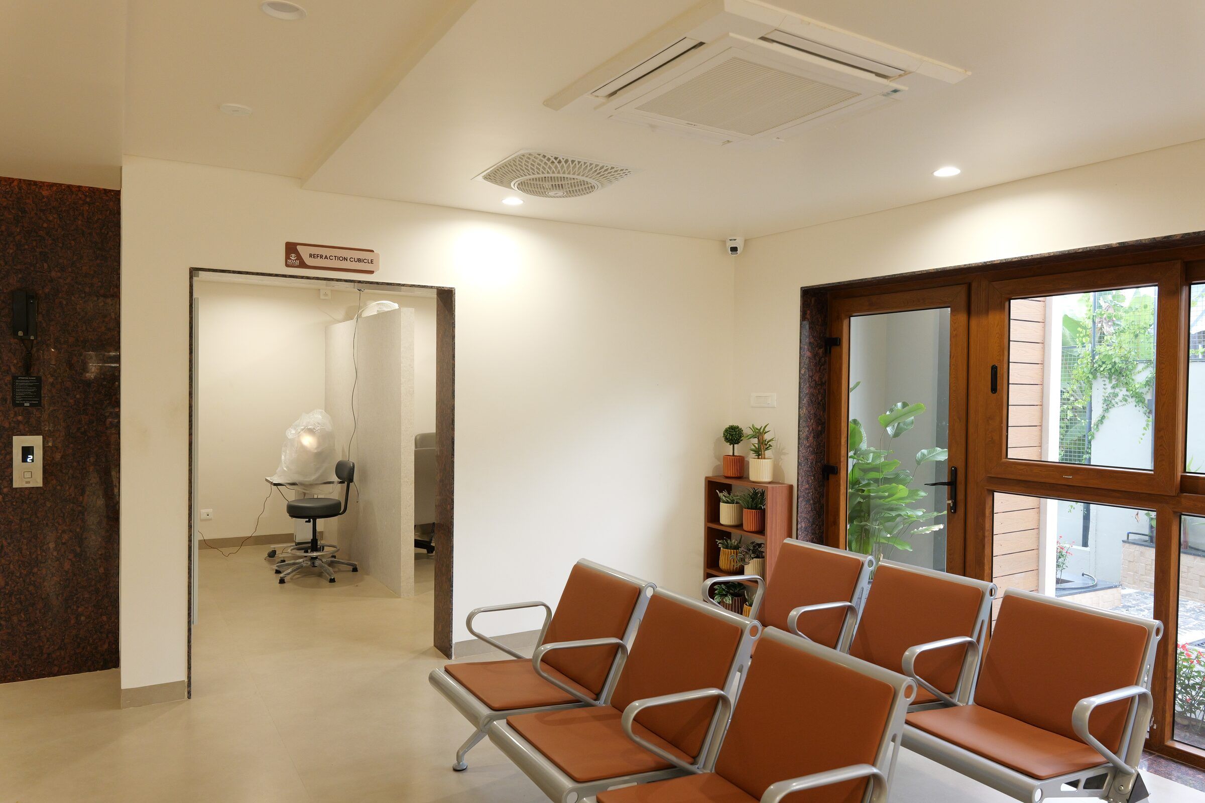 A consultation room at Noah Eye Care